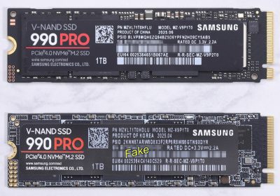 Attenti ai Samsung 990 Pro contraffatti, ormai sono cloni quasi perfetti anche nelle prestazioni
