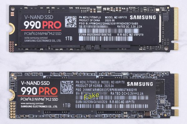Attenti ai Samsung 990 Pro contraffatti, ormai sono cloni quasi perfetti anche nelle prestazioni