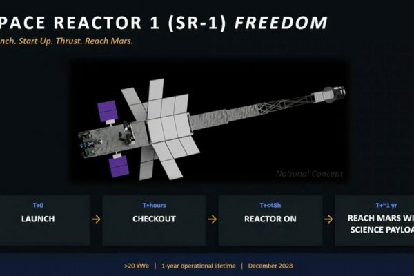 La NASA dimostrerà l'utilizzo dell'energia nucleare per la propulsione con la navicella Space Reactor-1 Freedom