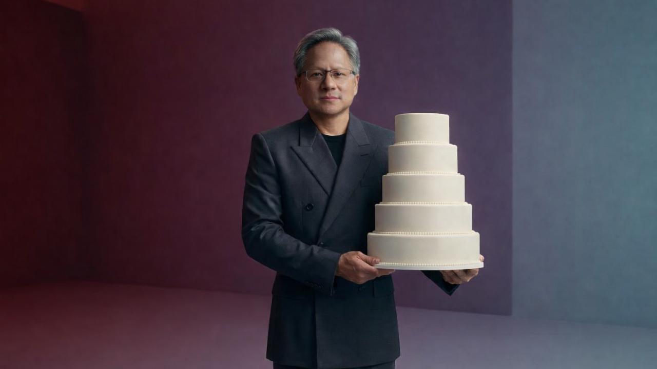 La torta a 5 strati più costosa del mondo? È l'IA e il pasticcere è Jensen Huang