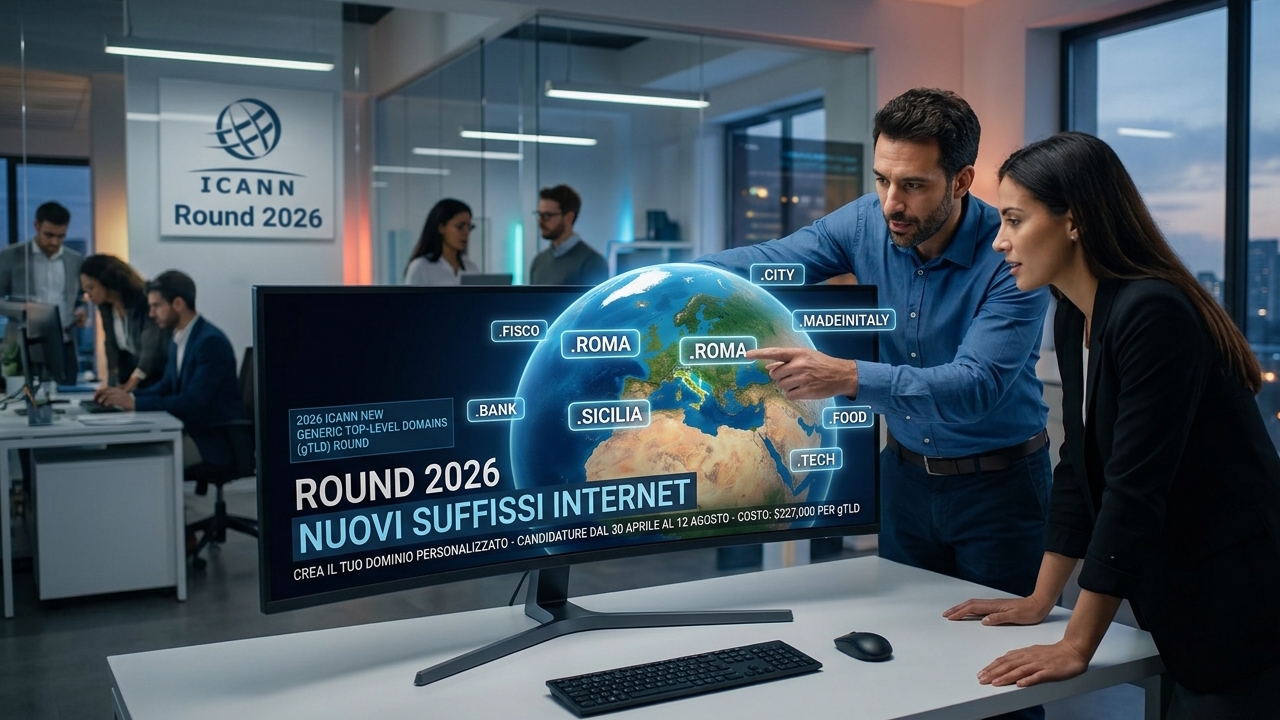 Nuovi suffissi internet 2026: per la seconda volta nella storia si possono creare estensioni personalizzate