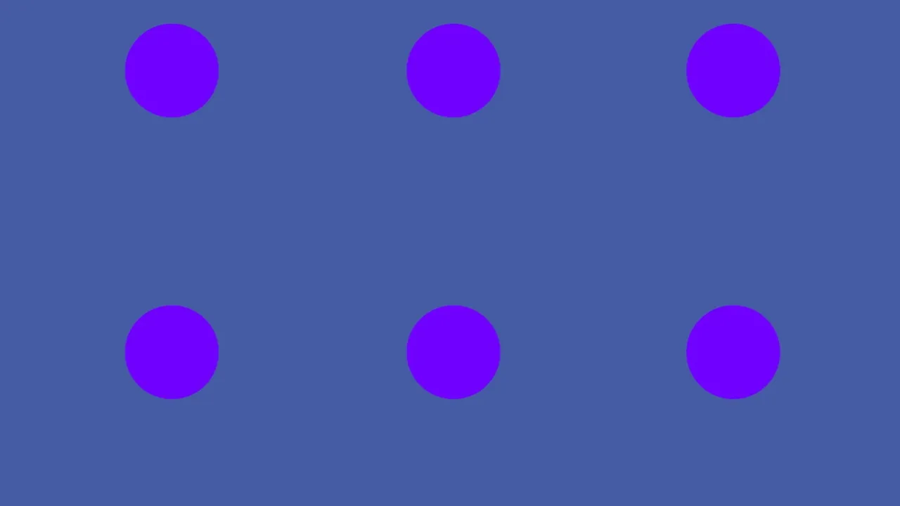 Quanti puntini viola e blu vedete? Ecco la nuova illusione ottica che farà impazzire il vostro cervello (e i vostri occhi)