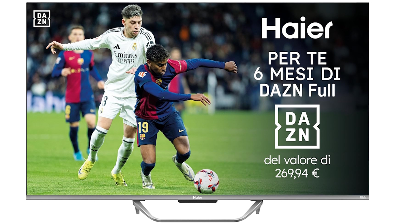 Smart TV QLED 50'' a un super prezzo: 4K, 120Hz e HDMI 2.1 tornano a 249€ con Google TV e DAZN gratuito per 6 mesi