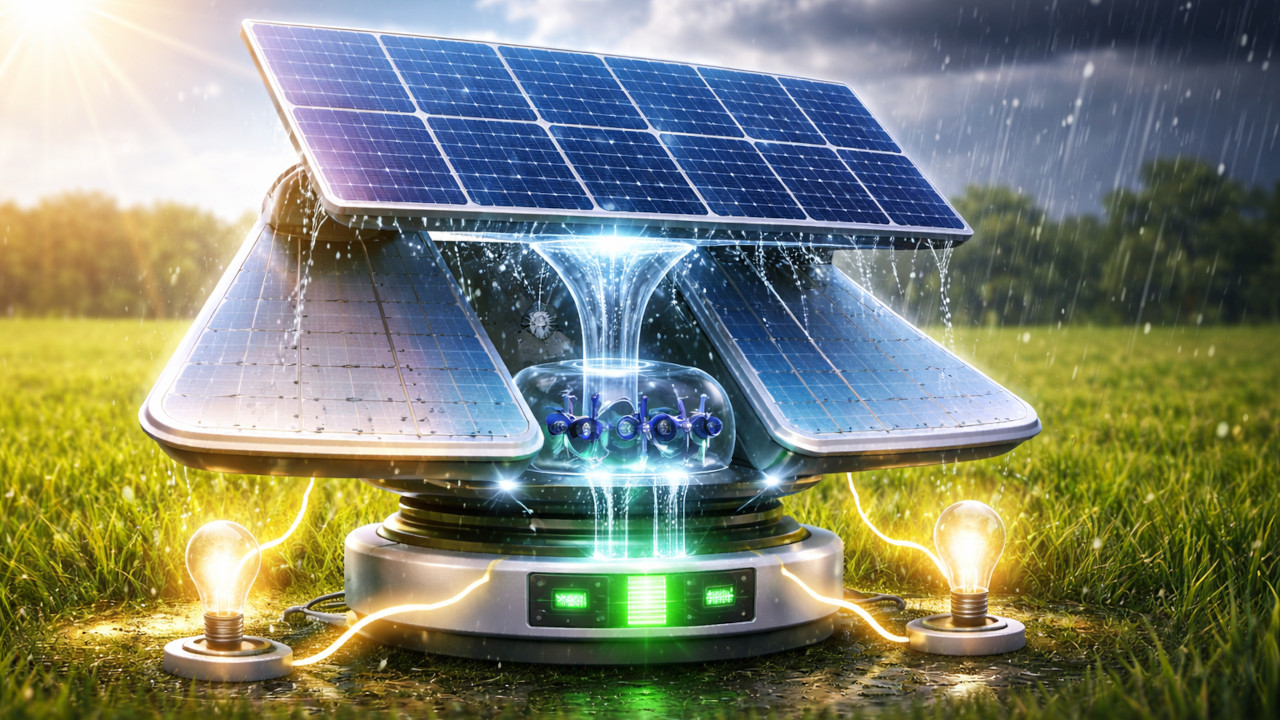Sole e pioggia insieme: il nuovo pannello ibrido che genera elettricità anche nelle giornate peggiori