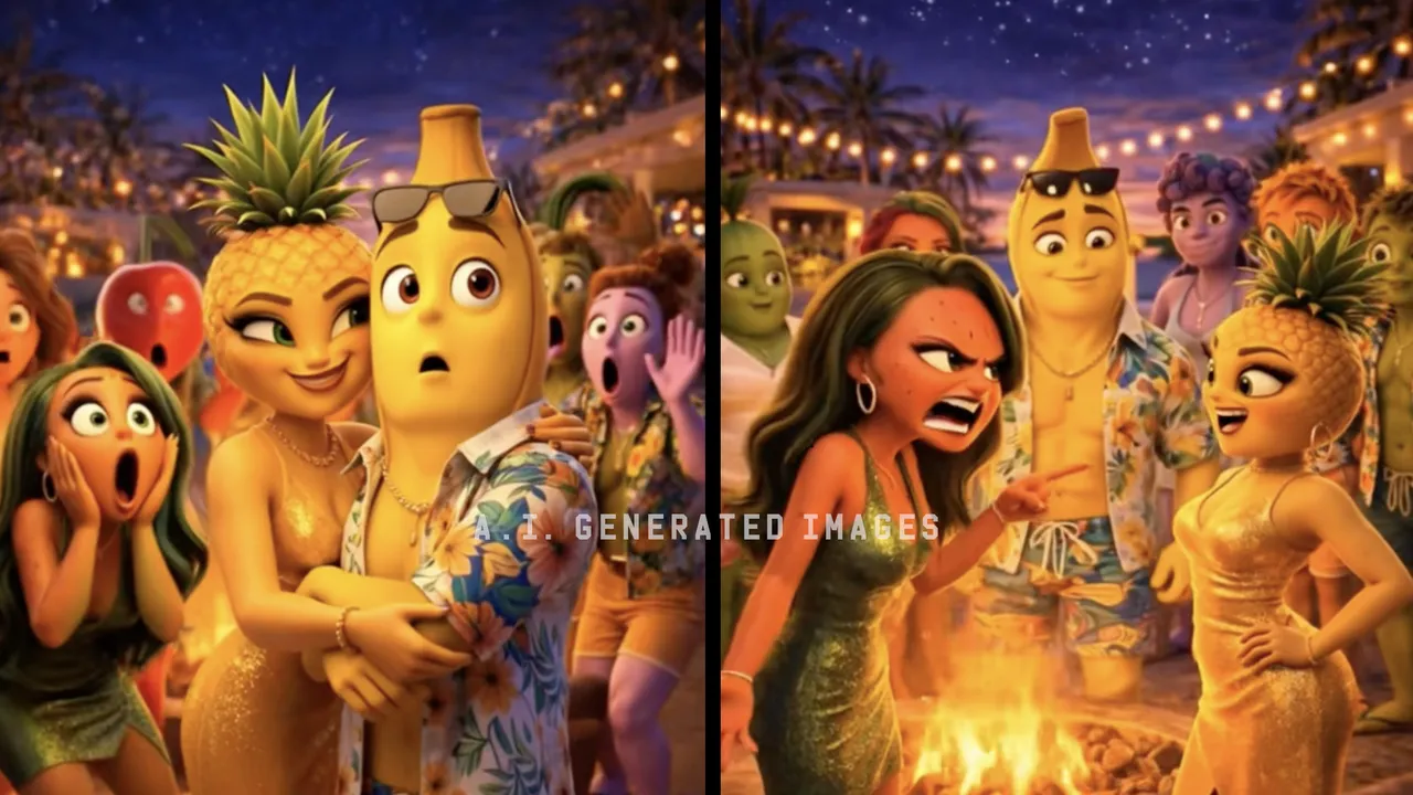 Quei video AI con la frutta antropomorfa che avete visto sui social sono il trionfo della misoginia