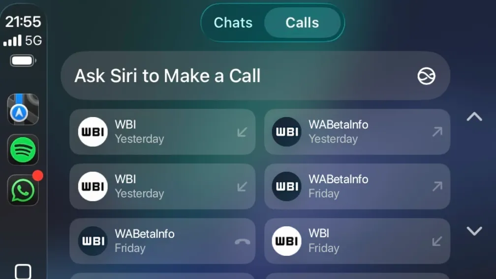 WhatsApp su Carplay, arriva l’app con chat, chiamate e comandi vocali via Siri