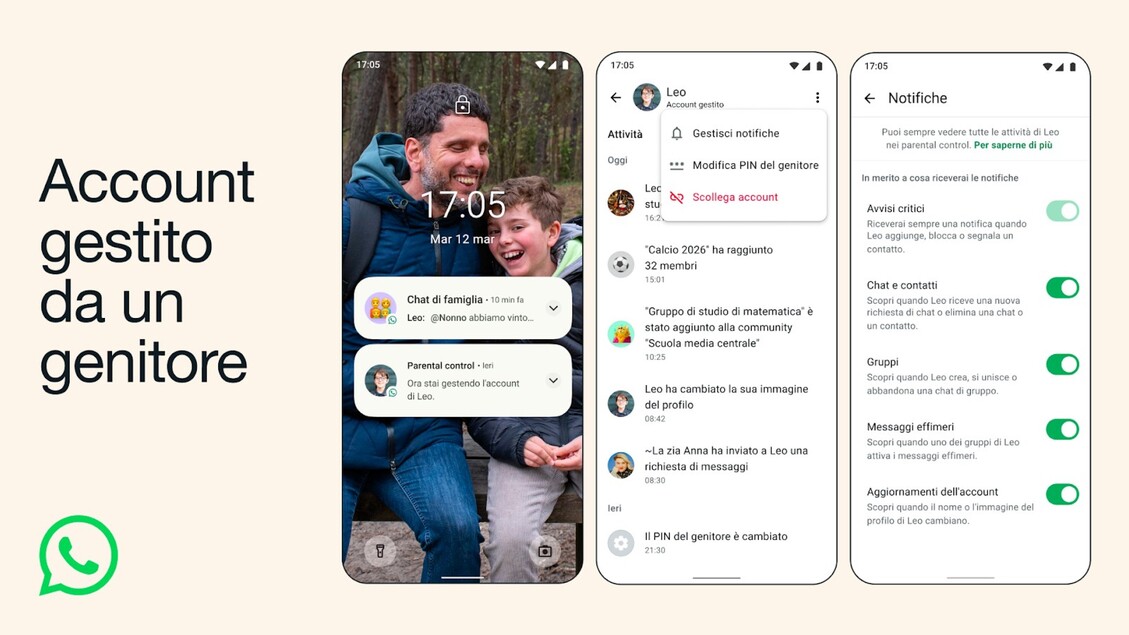WhatsApp apre agli under 13 con account gestiti dal genitore, solo messaggi e chiamate – Web & Social