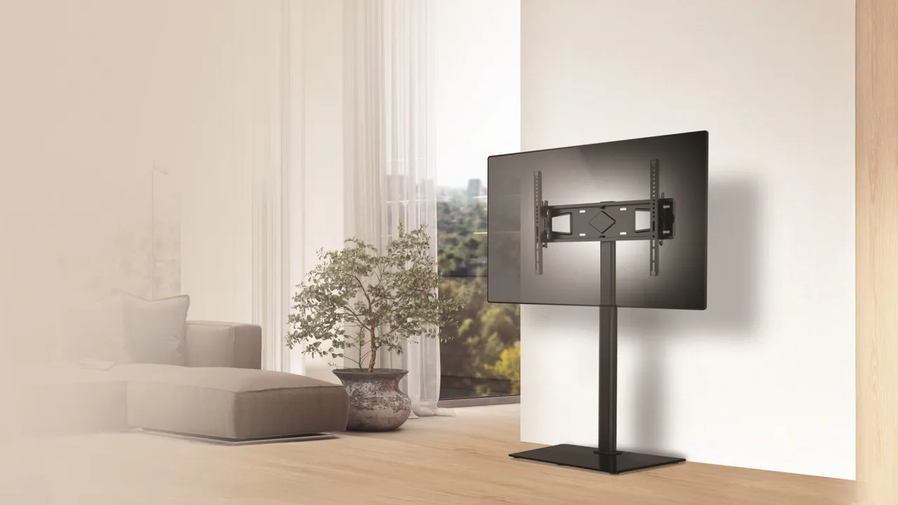 Meliconi Floor 600, il supporto tv da terra con orientamento regolabile