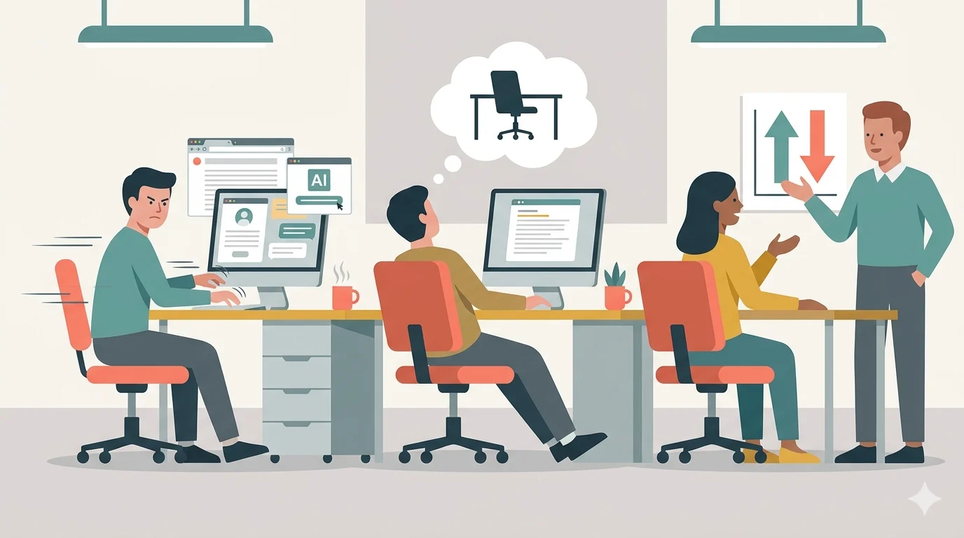Intelligenza Artificiale: La Doppia Faccia della Produttività e dell’Ansia nel Mondo del Lavoro