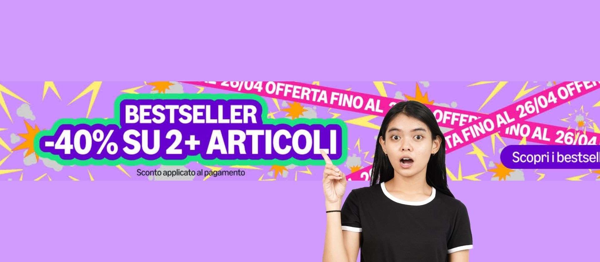 Codice Sconto: -40% su 2+ Articoli con Amazon Haul – Ultima Opportunità!