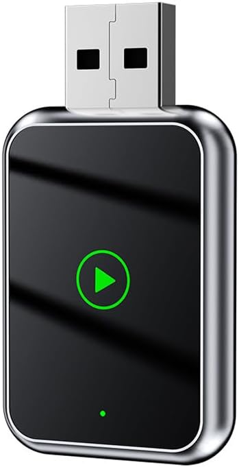 Adattatore Carplay Wireless per Benz GLA 2017-2019 2020 2021 2022 2023 2024 2025, Adattatore Wireless 2 in 1 Auto CarPlay e Android, Converte Cablato Wireless, Plug Play,Silver