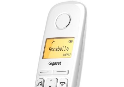 Gigaset A270 – Cordless Phone with Handsfree – Illuminated Graphic Display – Long Battery Life, White [Italian Version]