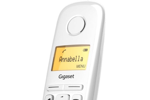 Gigaset A270 – Cordless Phone with Handsfree – Illuminated Graphic Display – Long Battery Life, White [Italian Version]