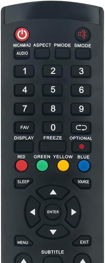 VINABTY Replacement Remote Control Applicable for Nordmende UHD Smart TV ND32S3800H SMART, ND32S3100H SMART, ND55KS4400H UHD SMART, ND40S3000H SMART FHD, ND32S3100H, ND24S3100H, ND43S3100H