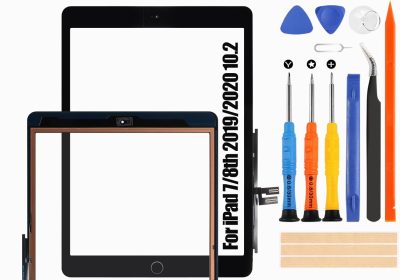 Reparo Touchscreen for iPad 7/8 Touch Screen for iPad 7th 2019/8th 2020 Touch Screen Digitizer Replacement Screen A2197 A2198 A2200 A2270 A2428 A2429 A2430 (Black with Home Button)