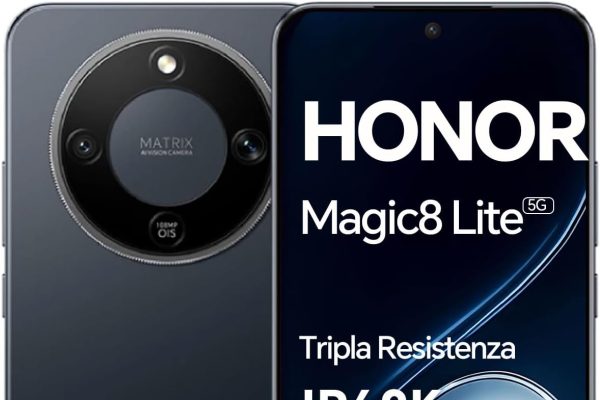 HONOR Magic8 Lite Smartphone 5G, AMOLED Display 6.79 Inches, 8 + 512GB, Triple Resistance IP68/IP69K, 7500mAh Battery, 108MP Camera with OIS, Dual SIM, NFC