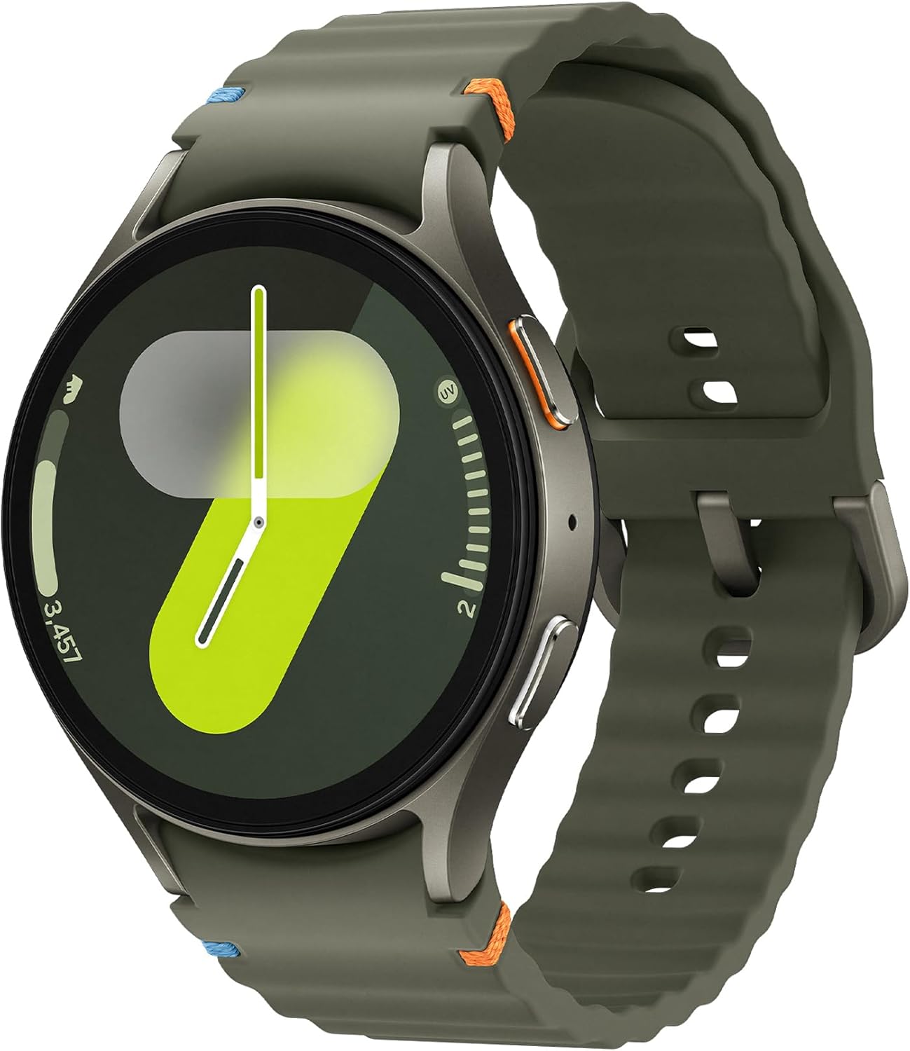 Samsung Galaxy Watch7 Smartwatch Galaxy AI Sleep Analysis, Dual Finger Close Control, Long Life Battery, GPS, BT, Aluminium Touch Bezel 44mm Green