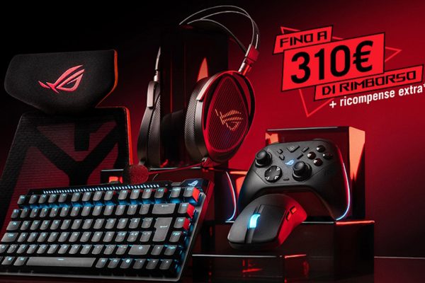 ASUS offre fino a 310€ di cashback con l’acquisto delle periferiche gaming ROG: scopri come funziona e quali prodotti scegliere!