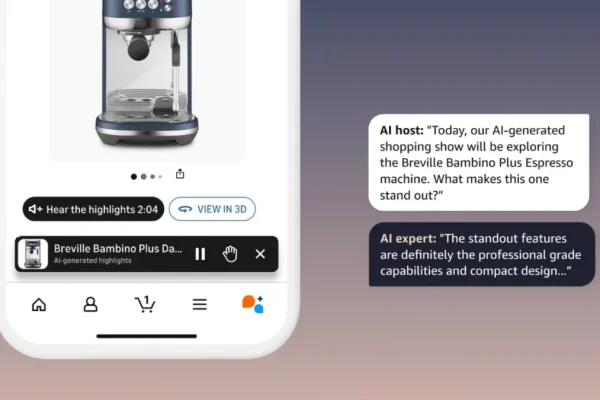 Amazon presenta un’esperienza audio Q&A alimentata dall’IA nelle pagine dei prodotti