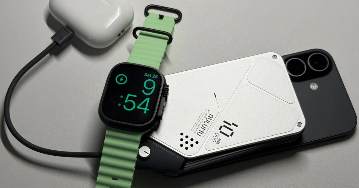 Aulumu M10: Batteria 3-in-1 MagSafe per iPhone che Ricarica anche Apple Watch e AirPods
