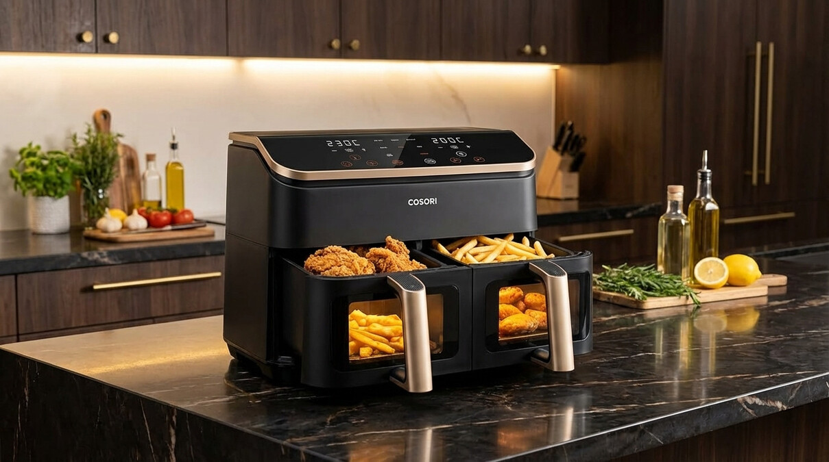 Cambia le tue cene con la COSORI Friggitrice ad Aria Doppio Cestello: Offerta Imperdibile per un Risparmio Assicurato!