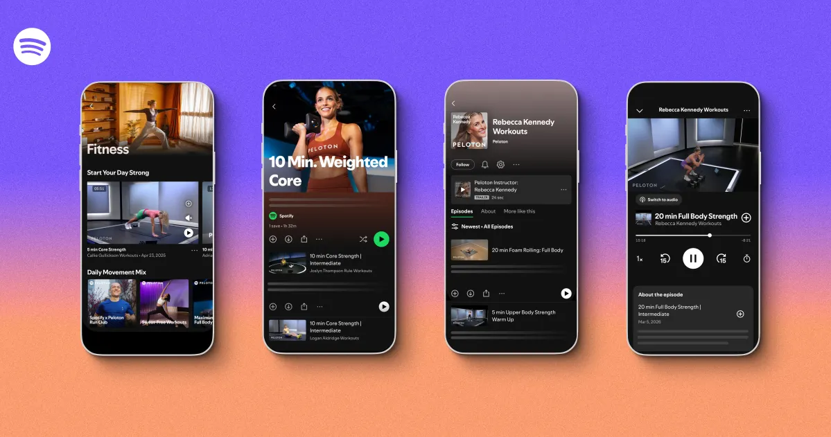 Spotify e Peloton si uniscono per allenamenti guidati emozionanti