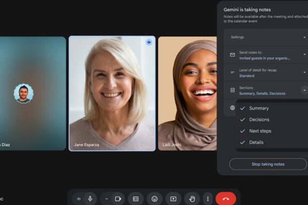 Google Meet permette ora di personalizzare le note delle riunioni
