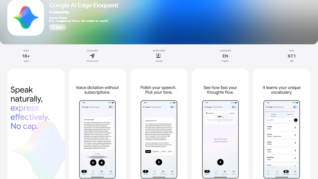 Google lancia di nascosto un'app AI che trascrive tutto, anche offline: ecco cosa puรฒ fare davvero