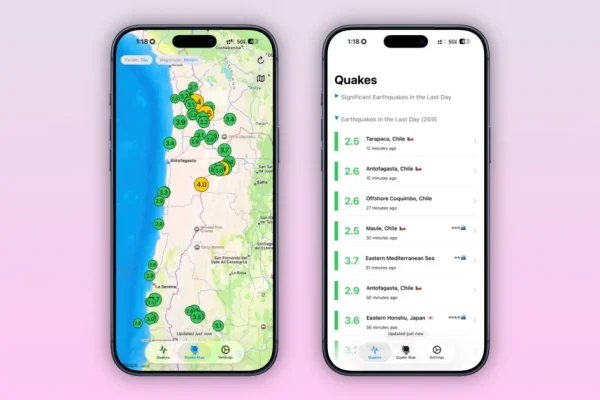 Spotlight sulle App Indie: ‘QuakeInfo’ – Monitora gli Earthquake in Tempo Reale in Modo Veloce e Facile!