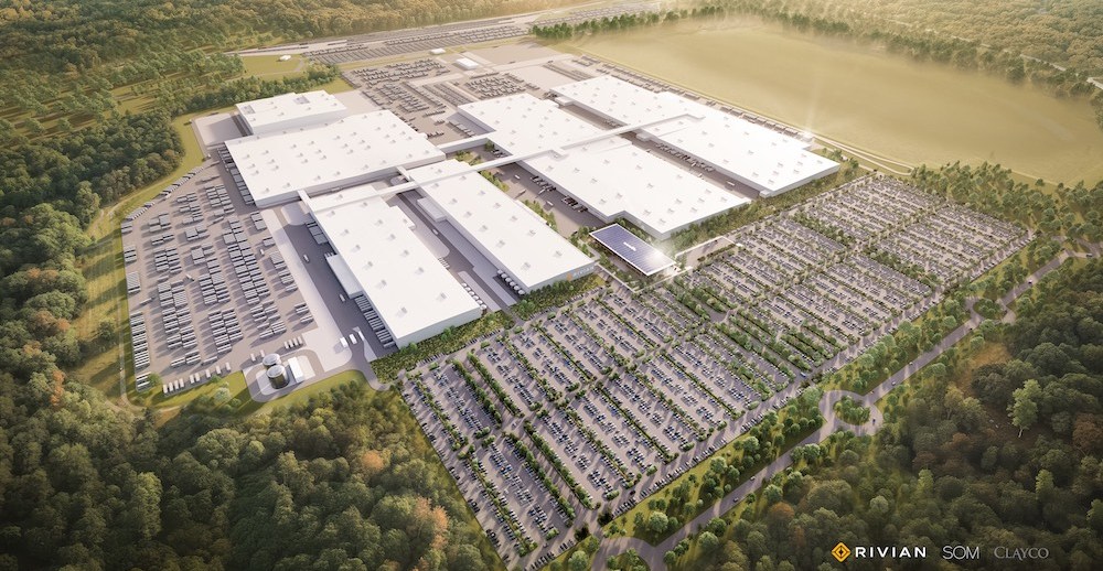 Rivian ridimensiona le ambizioni per la sua fabbrica di auto elettriche in Georgia
