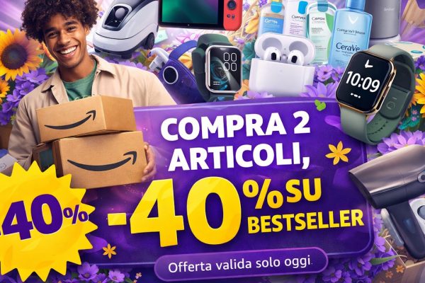 Scopri l’incredibile promozione Amazon Haul: -40% sugli articoli di tendenza, sconto automatico fino a mezzanotte!