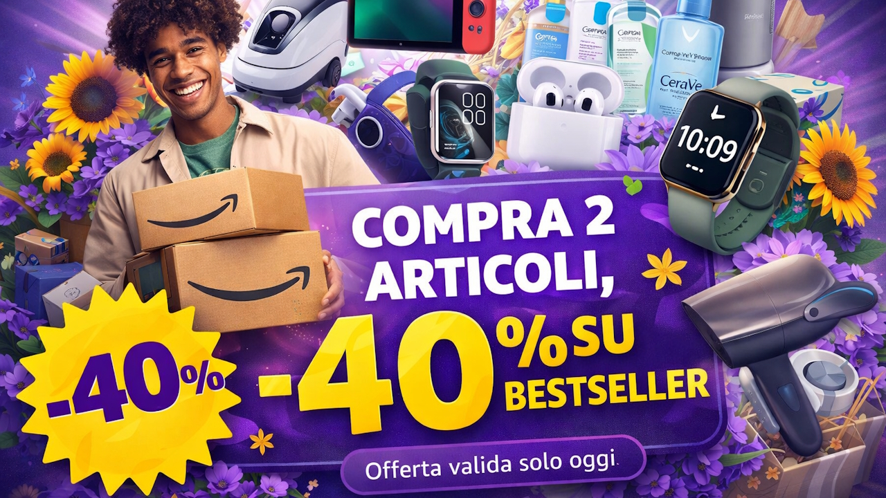 Scopri l’incredibile promozione Amazon Haul: -40% sugli articoli di tendenza, sconto automatico fino a mezzanotte!