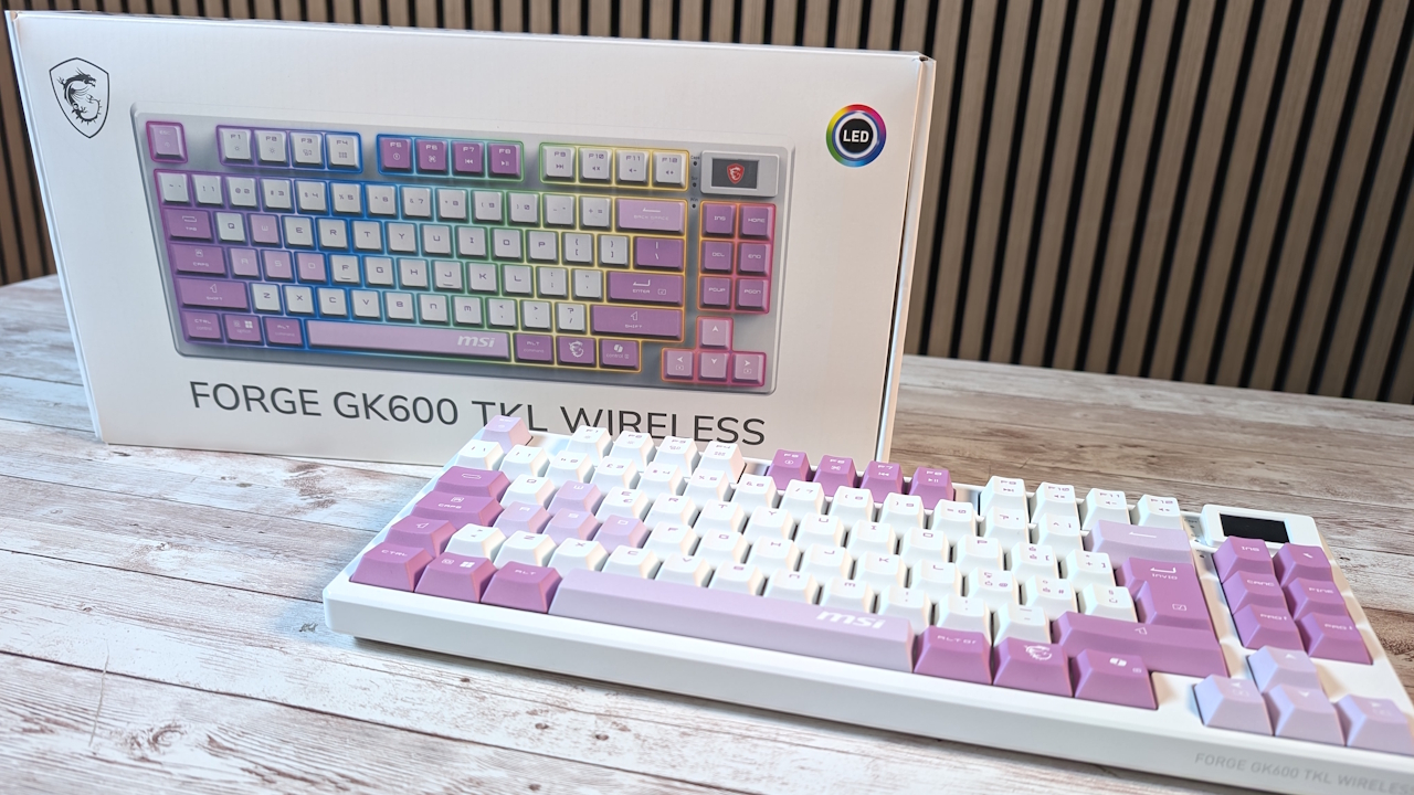 Tastiera Gaming MSI GK600 TKL: Switch Hot-Swap, Display LCD e 3 Modalità Wireless per Giocatori Esigenti!