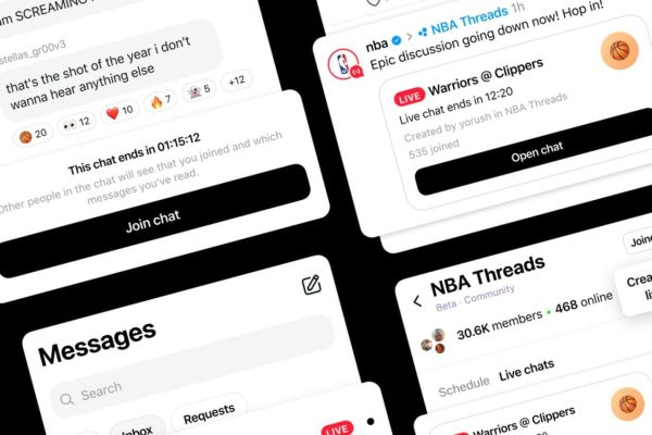 Meta lancia le nuove Live Chat su Threads