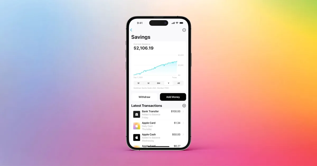 Apple riduce il tasso d’interesse per i conti di risparmio Apple Card