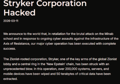 Hacker Supportati dall’Iran Rivendicano Attacco con Wiper alla Medtech Stryker – Aggiornamenti da Krebs on Security