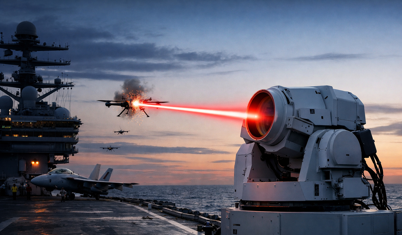 Laser anti-drone marino: test della US Navy con il sistema LOCUST