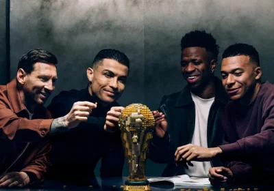 I set Lego dedicati a Messi, Ronaldo, Mbappé e Vinicius Jr.