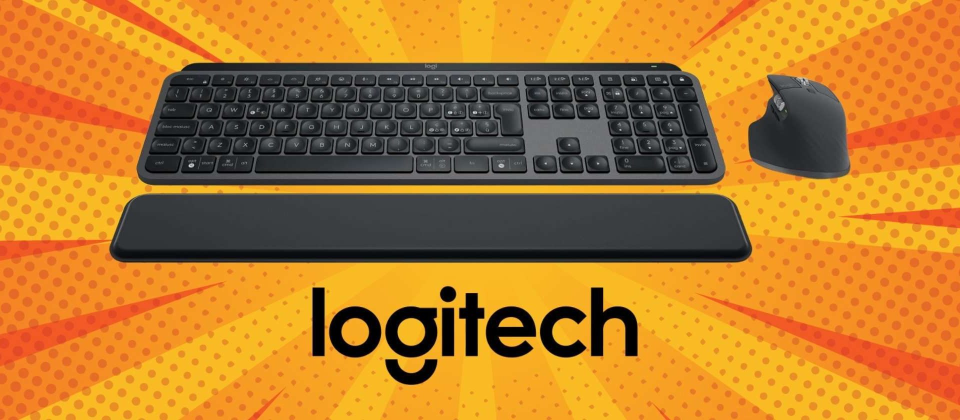Combo Logitech MX Keys S: tastiera e mouse wireless con poggiapolsi a un prezzo incredibile!
