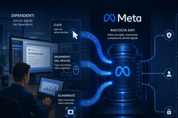 Meta monitora clic e movimenti del mouse dei dipendenti per formare intelligenza artificiale