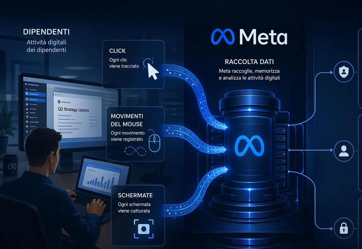Meta monitora clic e movimenti del mouse dei dipendenti per formare intelligenza artificiale