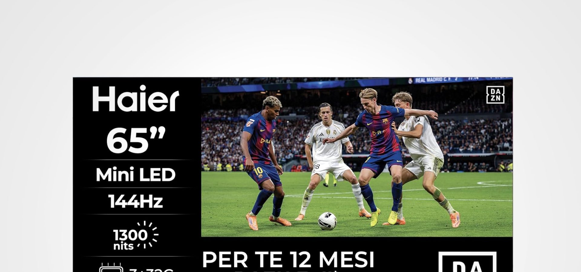 Google TV Haier Mini LED 4K in offerta a 199€