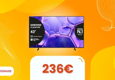 Offerta Imperdibile: Samsung TV Crystal a Solo 236€!