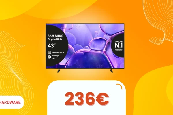 Offerta Imperdibile: Samsung TV Crystal a Solo 236€!