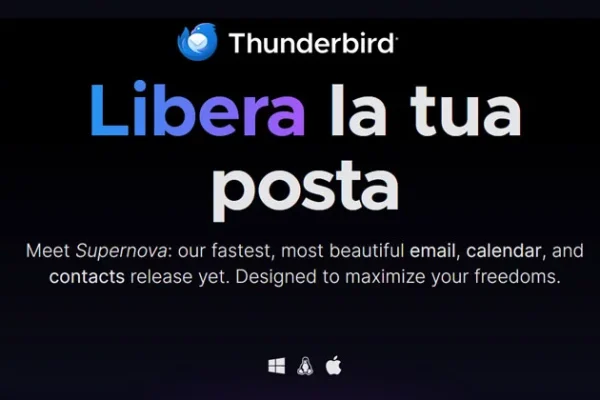 Scaricare Thunderbird per la posta elettronica