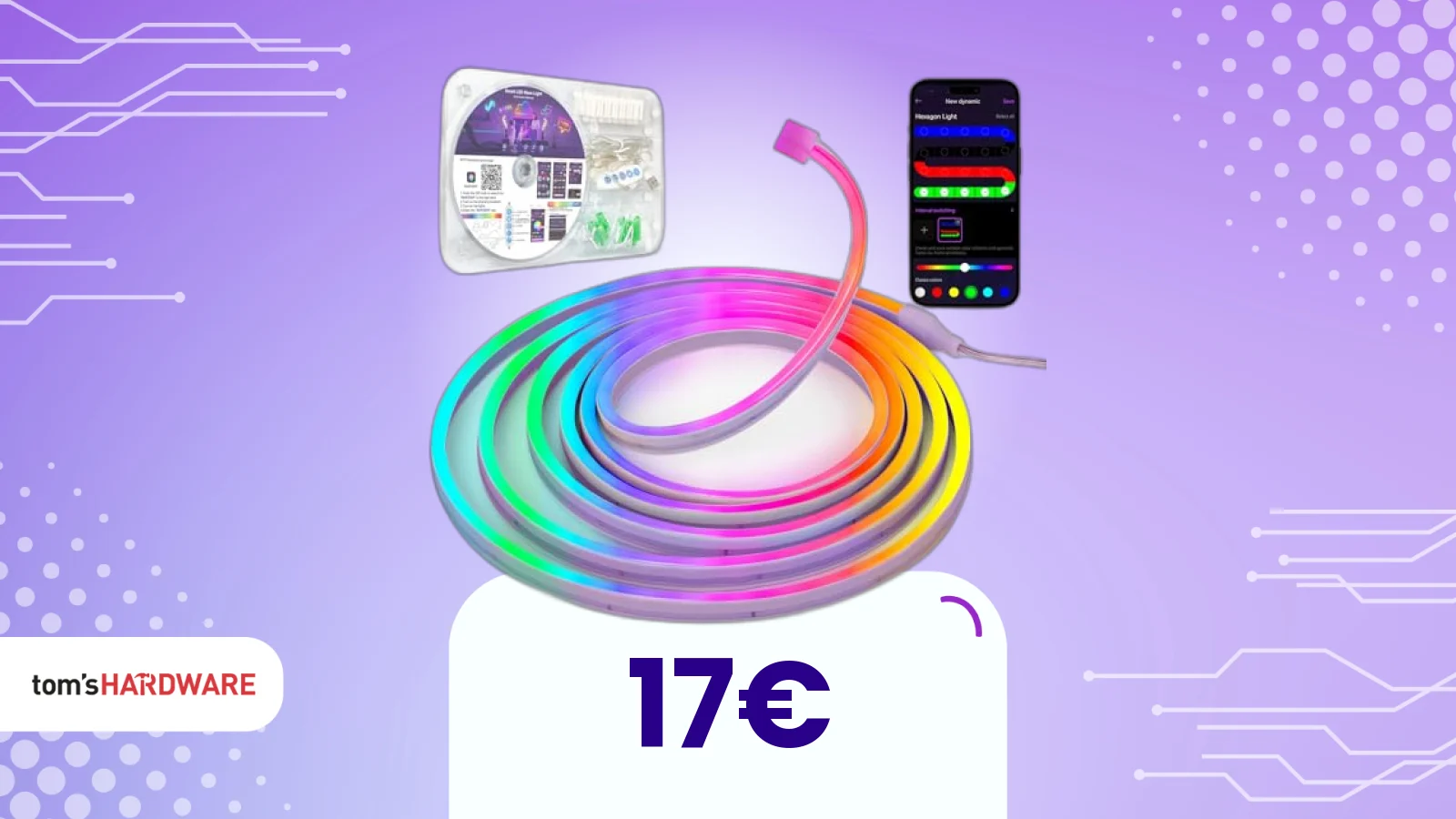 Striscia LED Neon da 3 Metri: Illumina il Tuo Spazio con la Smart Lighting a Solo 17€!