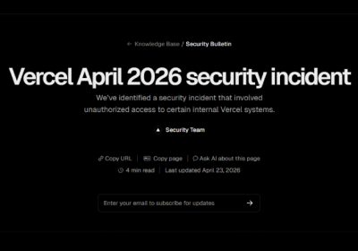 Vercel Scopre Nuovi Account Compromessi Linked a Breccia di Context.ai