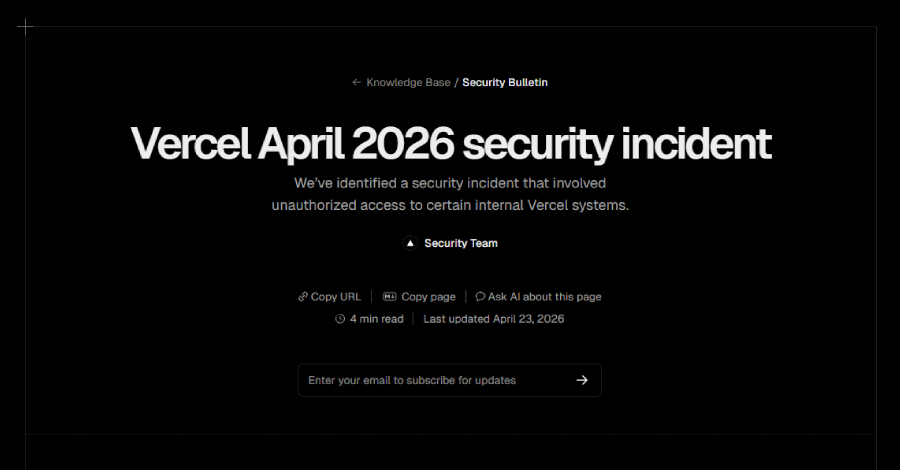 Vercel Scopre Nuovi Account Compromessi Linked a Breccia di Context.ai