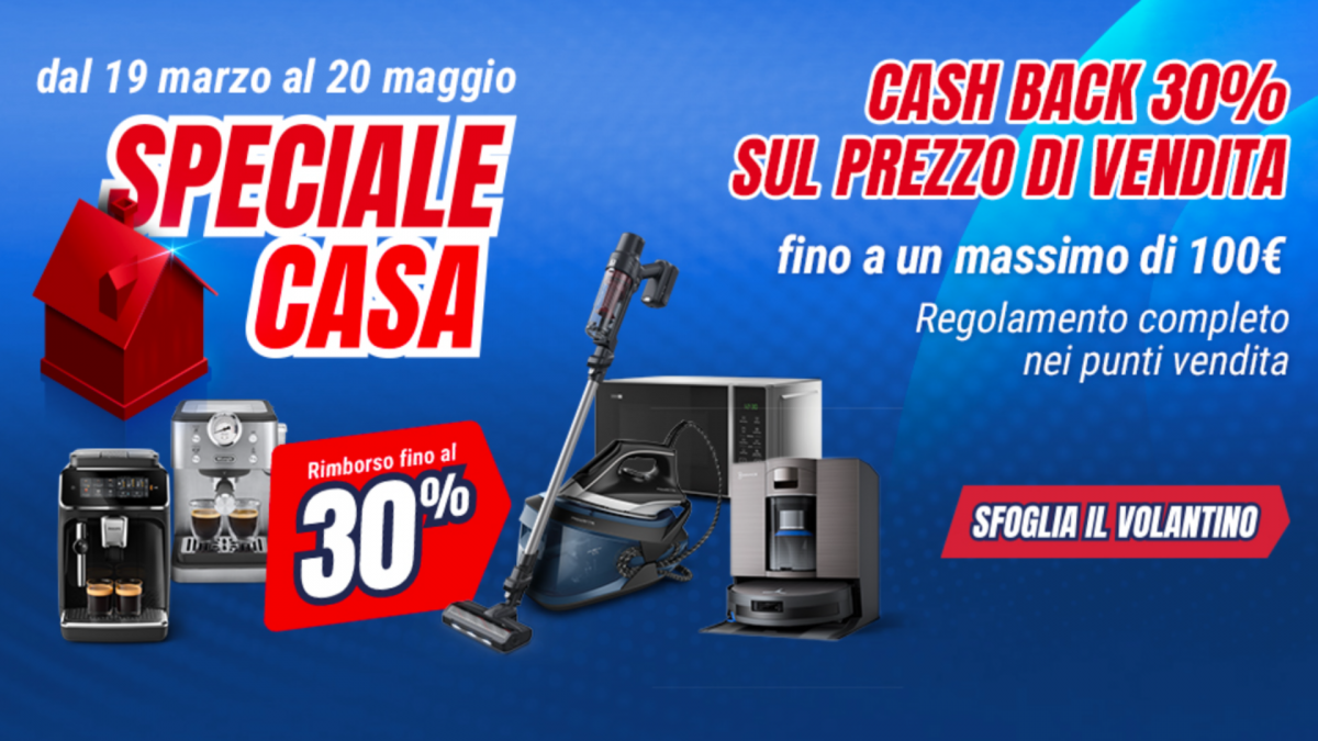 Scopri il volantino Trony del 20 maggio: Approfitta del fantastico CashBack del 30% e risparmia di più!
