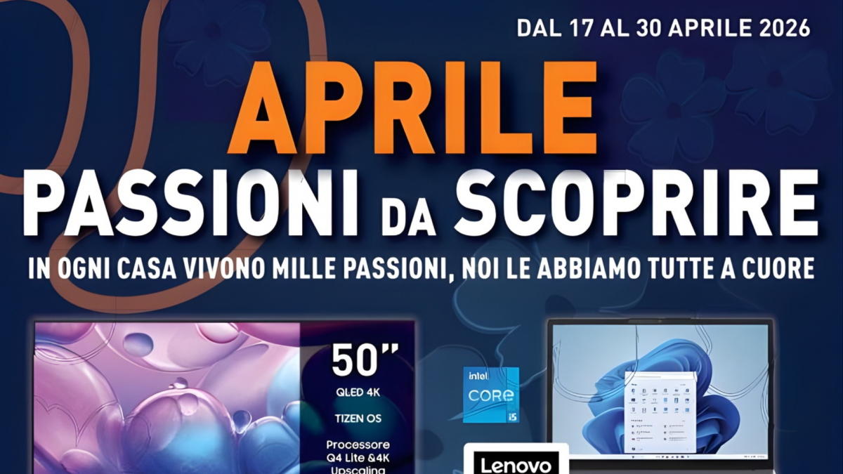 Volantino Unieuro fino al 30 aprile 2026: Scopri le Offerte Imperdibili di ‘Aprile Passioni Da Scoprire’ e Risparmia!